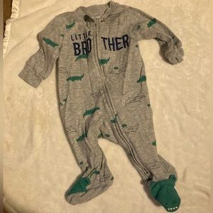 Baby little Brother Sleeper Pajamas Boy 3 month carters